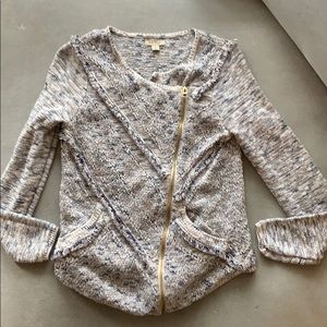 Lucky Brand Tweed Sweater Jacket
